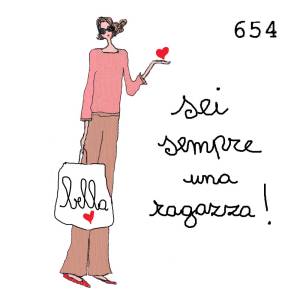  12 x 12 cm - biglietto + busta + filo