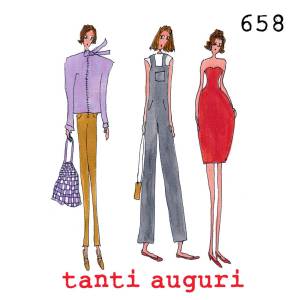  12 x 12 cm - biglietto + busta + filo